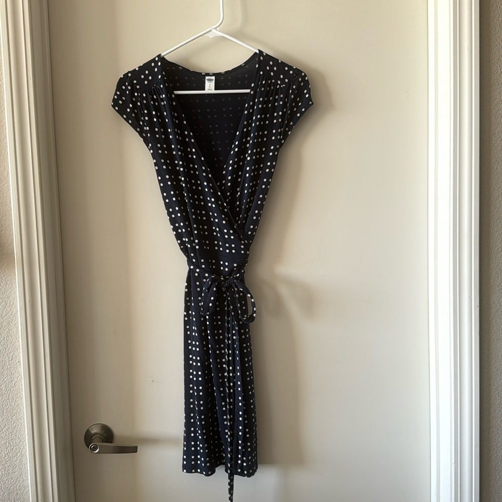Old Navy Polka Dot Wrap Dress